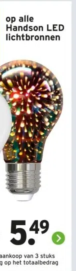 Bouwmarkt aanbieding in Boekelo: 2+1 GRATIS op alle Handson LED lichtbronnen, 