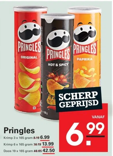 Supermarkt aanbieding in Houtvaartkwartier: Pringles, 
