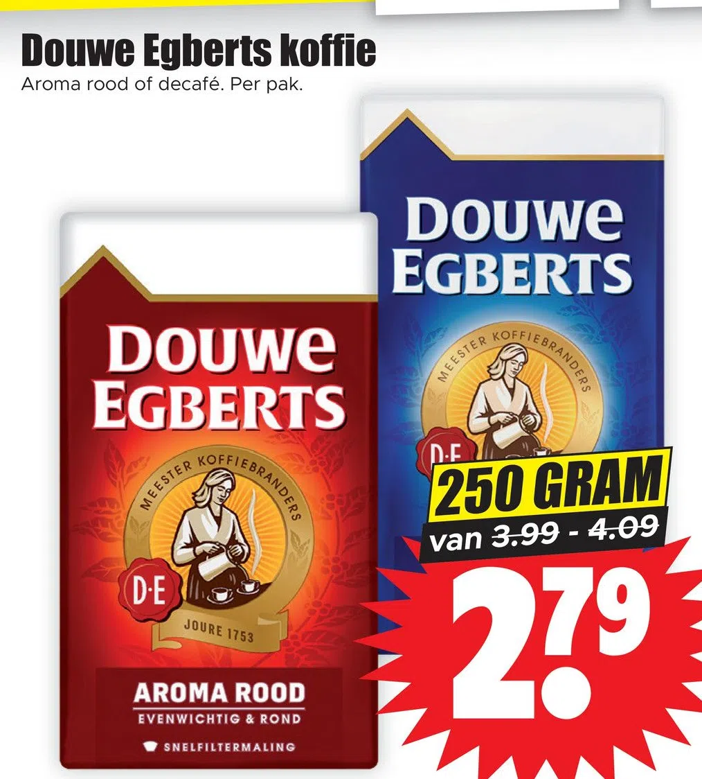 Siësta betaling bord Supermarkt aanbieding in Kleinpolder: Douwe Egberts koffie, - Oozo.nl