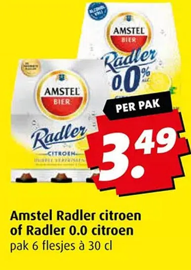 Margaret Mitchell realiteit vrijdag Supermarkt aanbieding in Kanaleneiland-Noord: Amstel Radler citroen of  Radler 0.0 citroen, - Oozo.nl