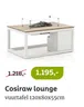 Cosiraw lounge vuurtafel 120x80x55cm