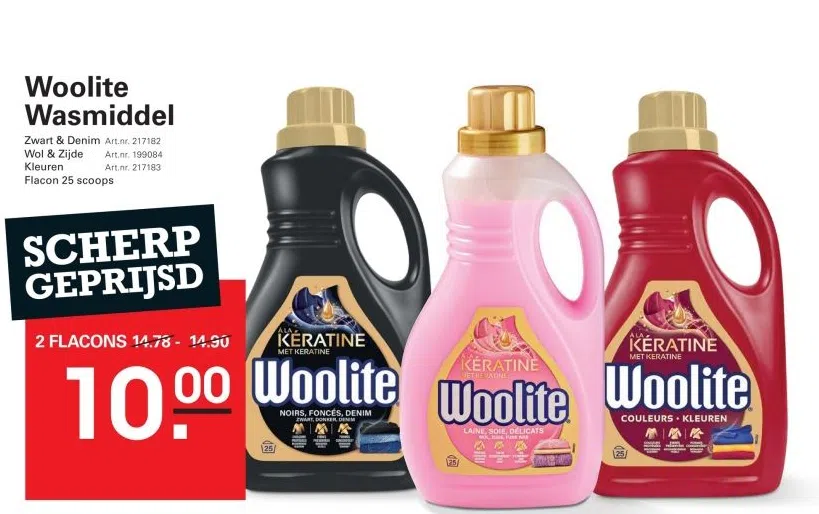 Supermarkt aanbieding in De Katsbogten: Woolite Wasmiddel, 