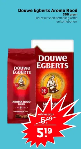 Douwe Egberts Aroma Rood 500 gram