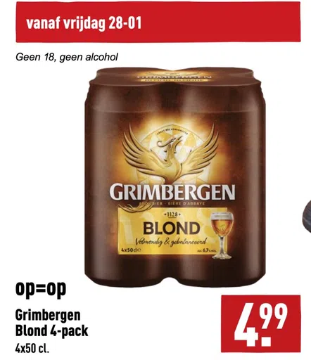 Grimbergen Blond 4-pack