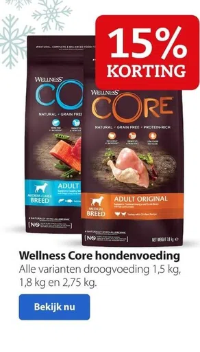 Wellness Core hondenvoeding