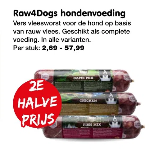 Raw4Dogs hondenvoeding