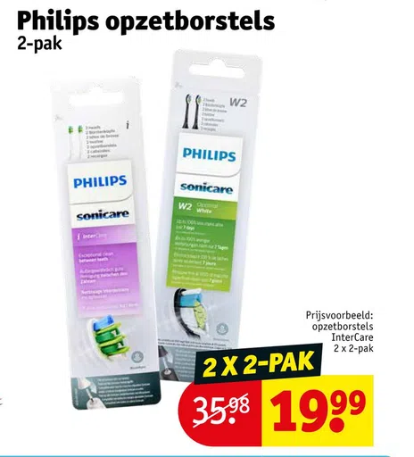 Philips opzetborstels 2-pak