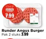 Runder Angus Burger