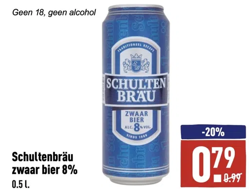 Schultenbräu zwaar bier 8%
