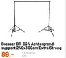 Bresser BR-D24 Achtergrond- support 240x300cm Extra Strong