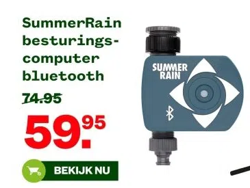 Tuin & Dier aanbieding in Verspreide huizen Meerven: SummerRain besturings- computer bluetooth, 