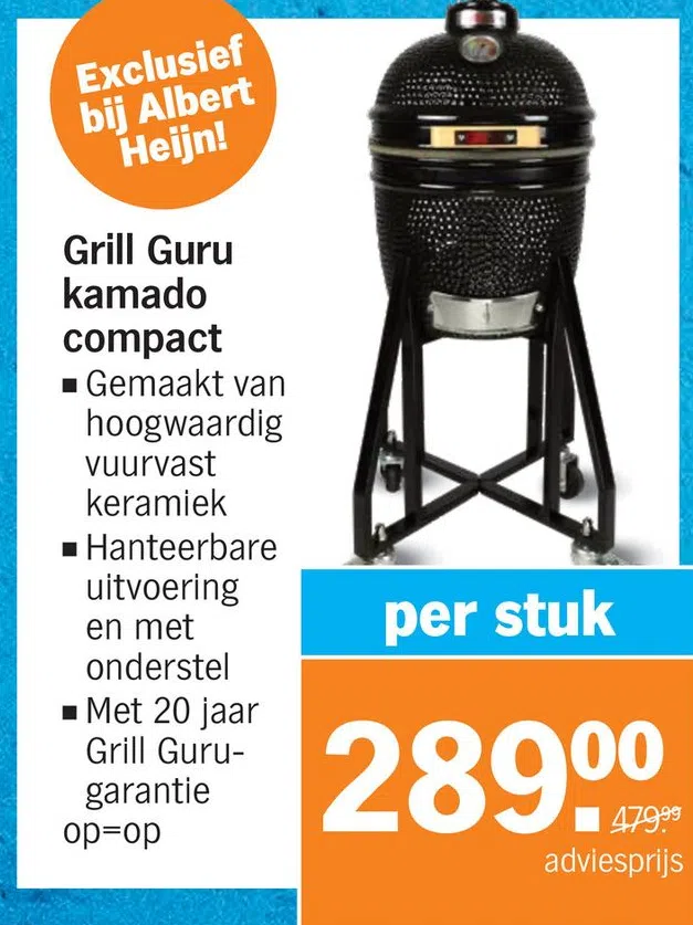 Supermarkt aanbieding in IJsselmonde: Grill kamado compact, - Oozo.nl