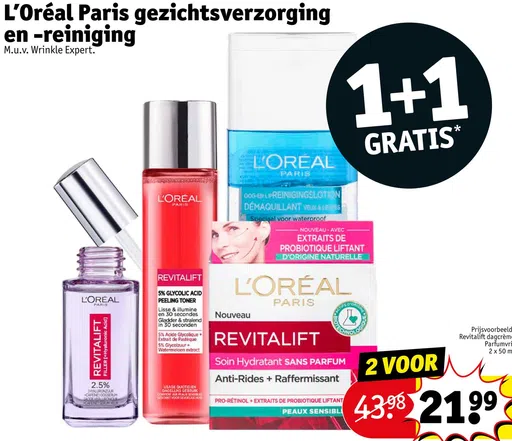 L'Oréal Paris gezichtsverzorging en -reiniging