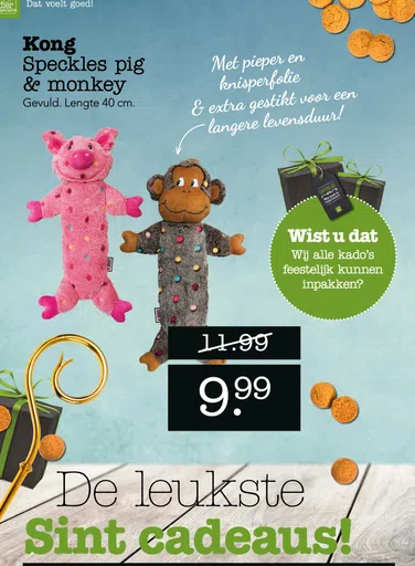 Kong Speckles pig TO & monkey