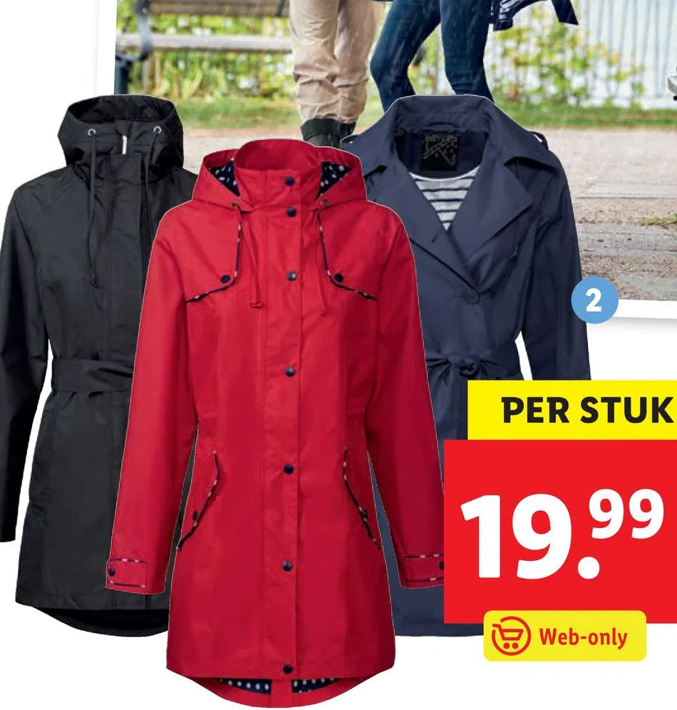 regenjas dames aanbieding