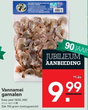 Supermarkt aanbieding in Bouwmeester: Vannamei garnalen, 