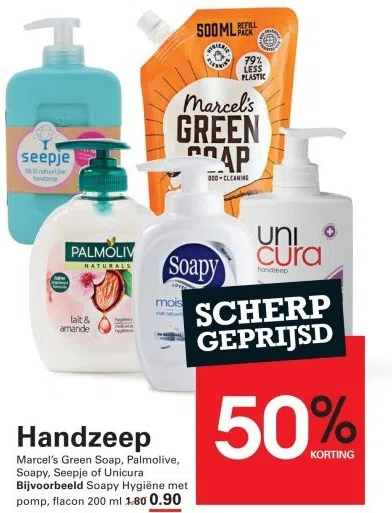 Supermarkt aanbieding in Groente- en Fruitmarkt: Handzeep, 