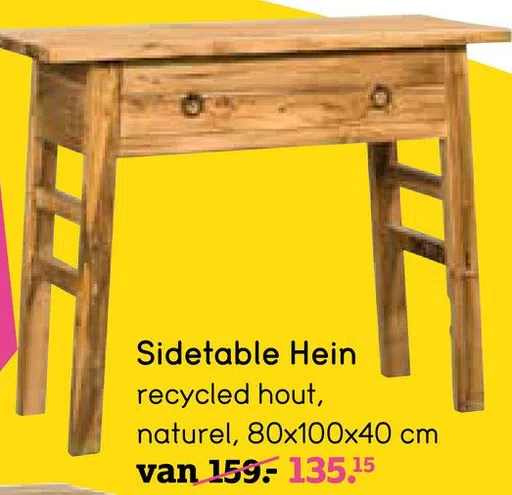 Sidetable Hein recycled hout,