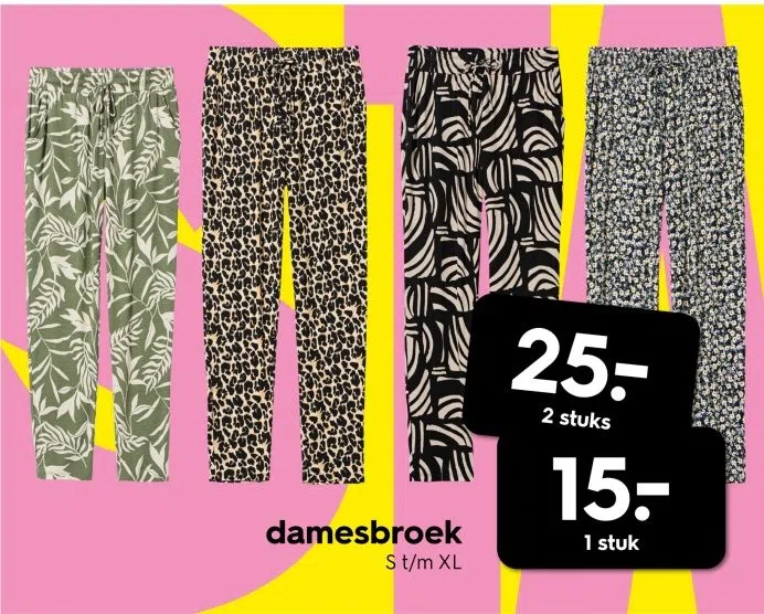 Warenhuis aanbieding in Kerkelanden: damesbroek, 