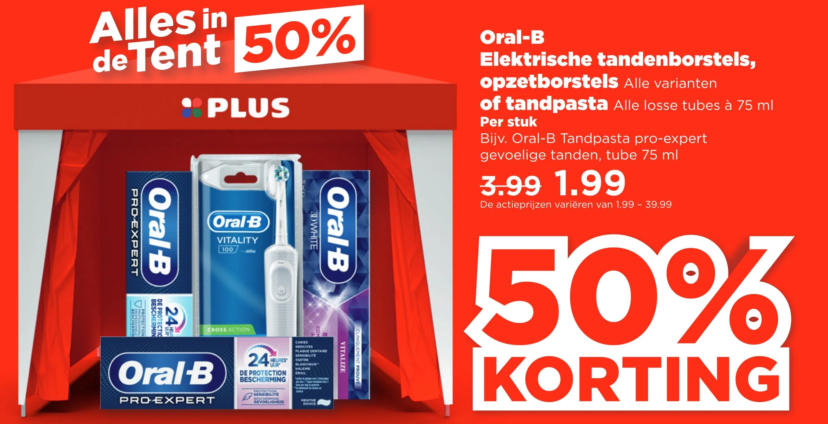 Voorman Broederschap hop Supermarkt aanbieding in Looiakkers: Oral-B Elektrische tandenborstels,  opzetborstels, 50% korting - Oozo.nl