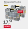 Bonuspack sortmasters