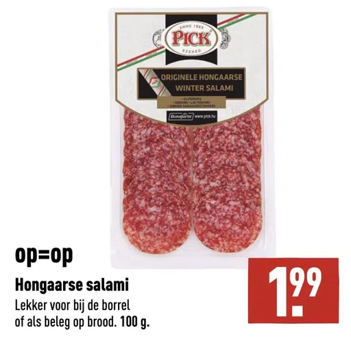 Hongaarse salami Lekker voor bij de borrel