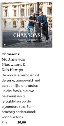 Chansons! Matthijs van Nieuwkerk & Rob Kemps