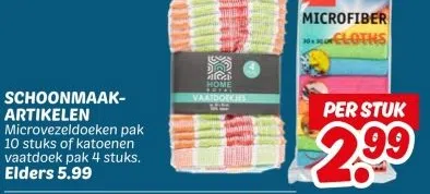 Supermarkt aanbieding in Sluitersveld: SCHOONMAAK- ARTIKELEN, 