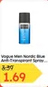 Vogue Men Nordic Blue Anti-Transpirant Spray...