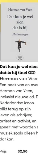 Dat kun je wel zien dat is hij (incl CD) Herman van Veen