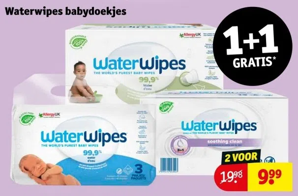 Drogisterij aanbieding in Wijlre: Waterwipes babydoekjes, 