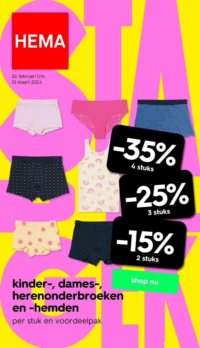 Hema ondergoed aanbieding hot sale